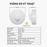 Công tắc cảm ứng chuyển động RADA vi sóng lắp trần