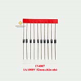 1N4007 Diode chỉnh lưu 1A 1000V chân nhỏ 0.5x58mm chính hãng MIC (hộp 5000) - Có VAT 8%