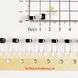 Nút nhấn 2 chân 6x6x5mm tròn trắng đóng dây chính hãng ALPS (dây 100c)