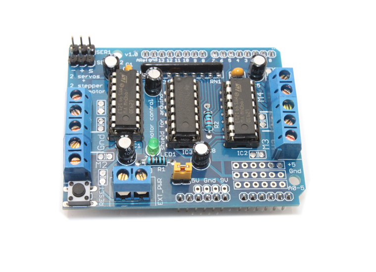 hướng dẫn sử dụng arduino motor shield