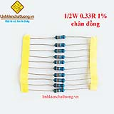 Điện trở vạch 1/2W 0.33R 1% chân đồng (10c)