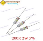 Điện trở vạch 2W 200R 5% (túi 200c)