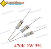 Điện trở vạch 2W 470K 5% (túi 200c)