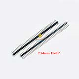 Jump đực đơn 2.54mm 1x40P chân thẳng bằng sắt mạ Nikel (túi 200c)