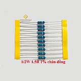 Điện trở vạch 1/2W 1.5R 1% chân đồng (10c)