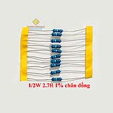 Điện trở vạch 1/2W 2.7R 1% chân đồng (10c)