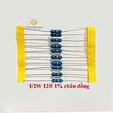 Điện trở vạch 1/2W 12R 1% chân đồng (10c)