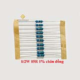 Điện trở vạch 1/2W 15R 1% chân đồng (10c)
