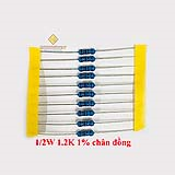 Điện trở vạch 1/2W 1.2K 1% chân đồng (10c)
