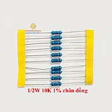 Điện trở vạch 1/2W 10K 1% chân đồng (10c)