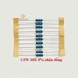 Điện trở vạch 1/2W 15K 1% chân đồng (10c)