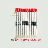 Diode zener 5W 16V 1N5353B DO-201AE