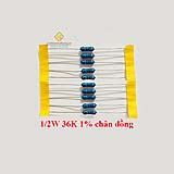Điện trở vạch 1/2W 36K 1% chân đồng (10c)