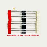 Diode zener 5W 6.8V 1N5342B DO-201AE