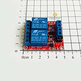 Module relay 2 kênh 5VDC tùy chọn kích hoạt mức cao hoặc thấp H/L (túi 10c)